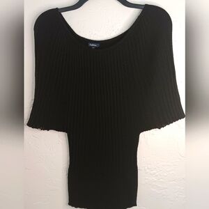 Reitmans Black Shimmer Round Neck Top